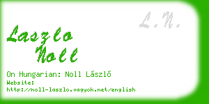 laszlo noll business card